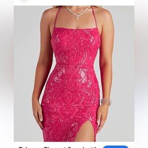 Elegant Pink Mini Dress